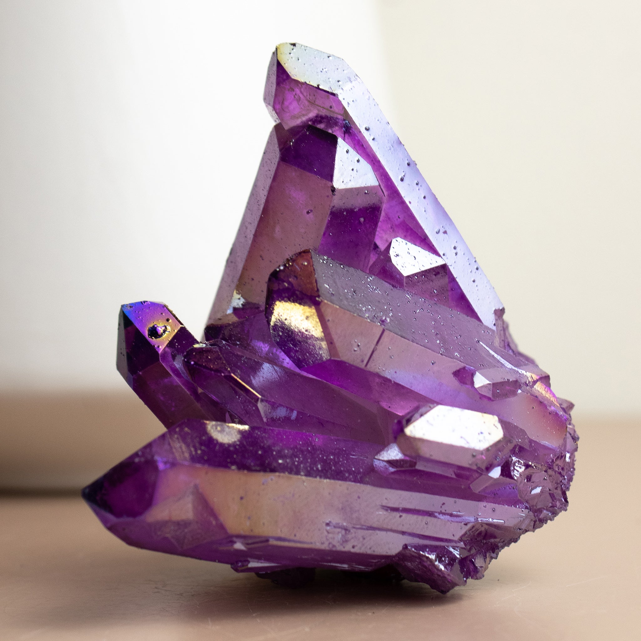 Purple Aura Quartz Crystal Cluster fashion #2