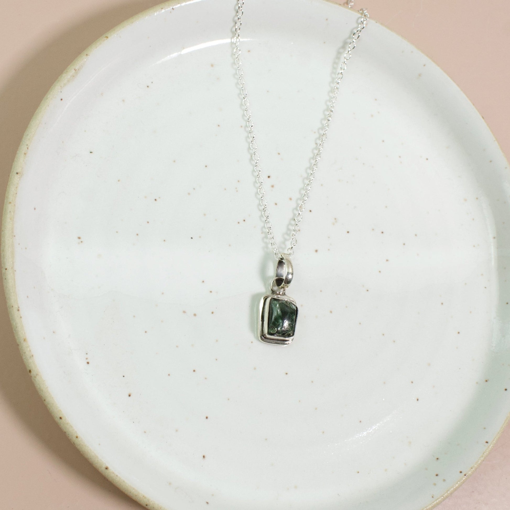 "Charm" Dainty Seraphinite Necklace | Love + Lark - Muse + Moonstone