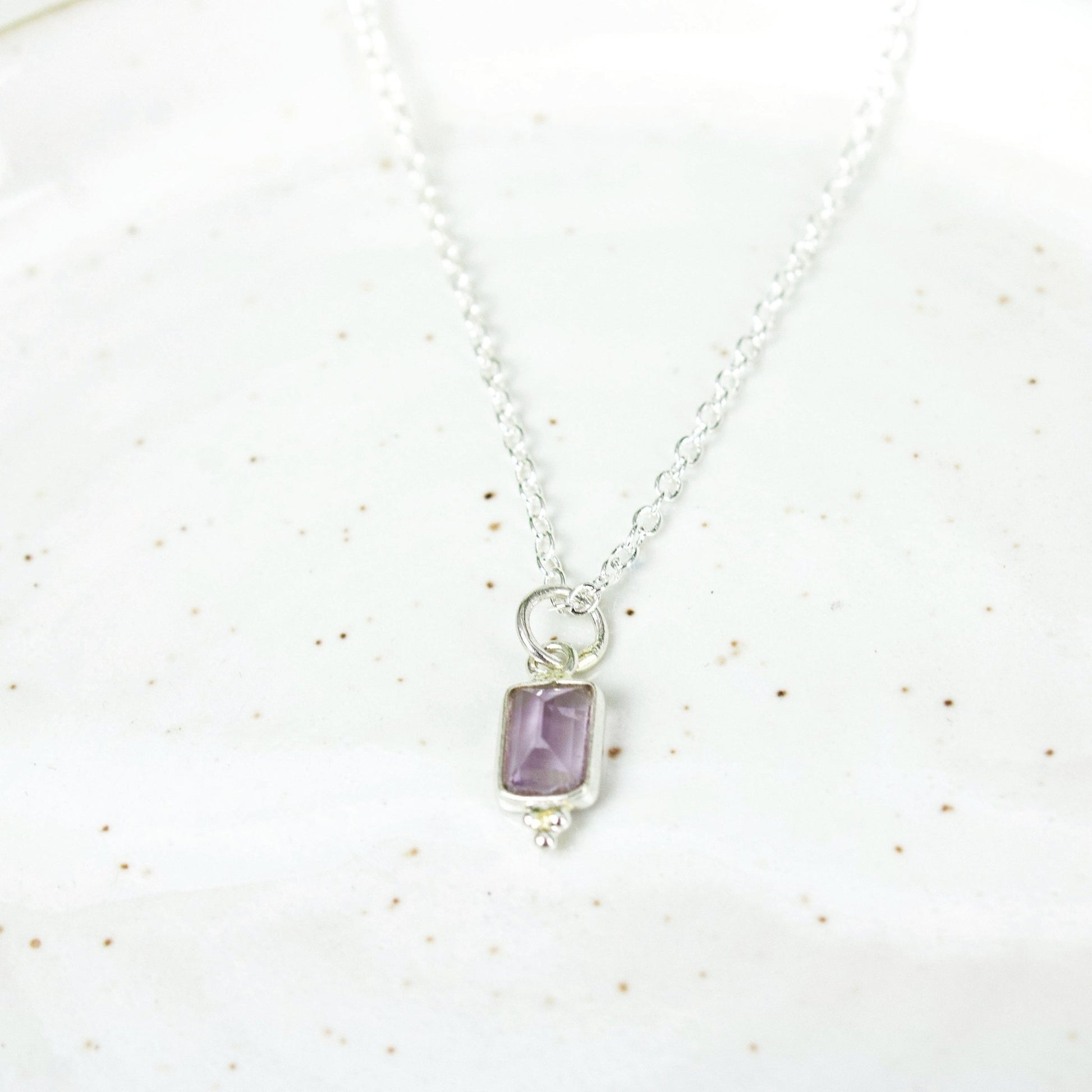 "Divinity" Dainty Amethyst Necklace | Love + Lark - Muse + Moonstone