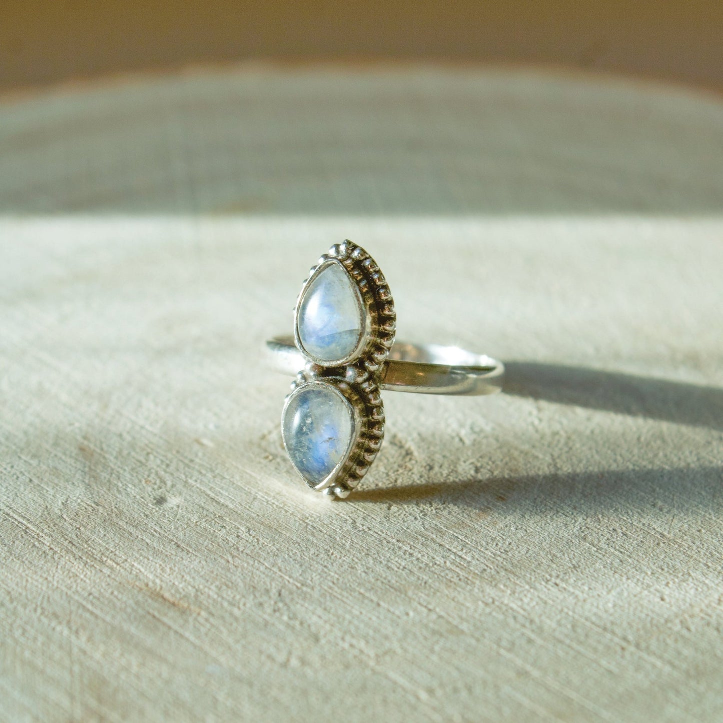 "Duality" Moonstone Cabochon Ring | Love + Lark - Muse + Moonstone