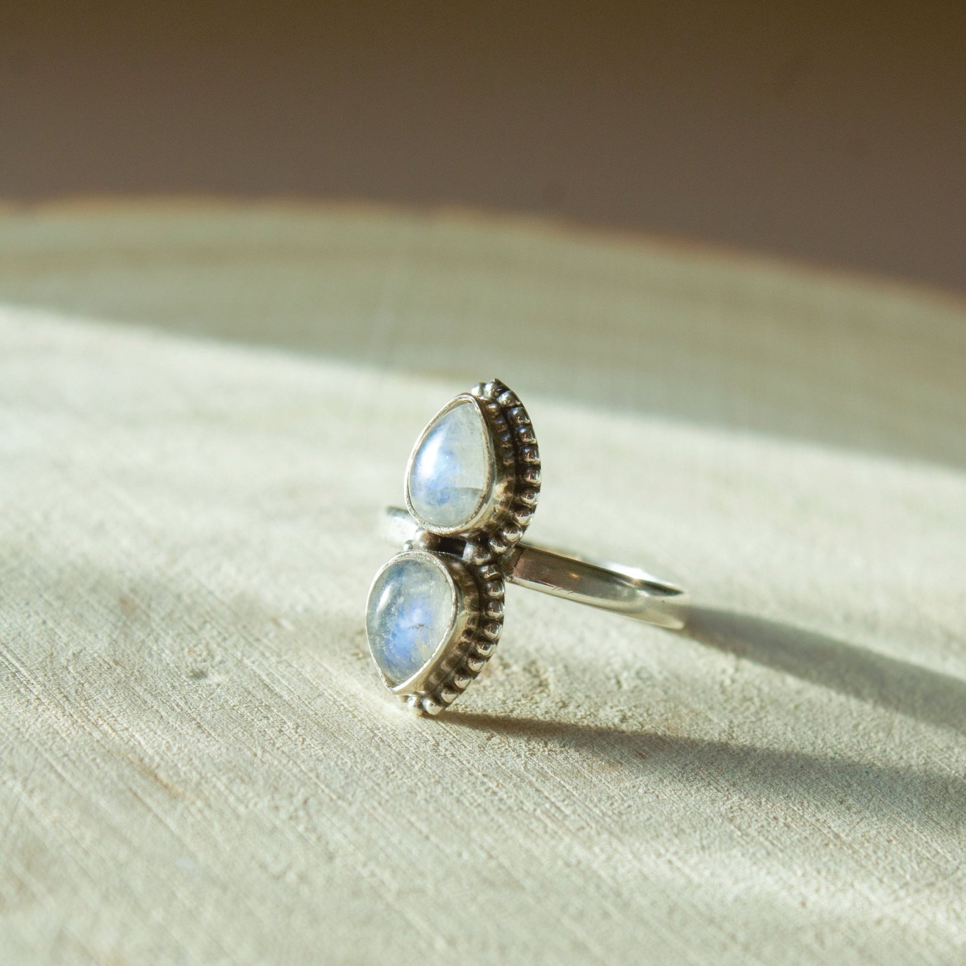 "Duality" Moonstone Cabochon Ring | Love + Lark - Muse + Moonstone