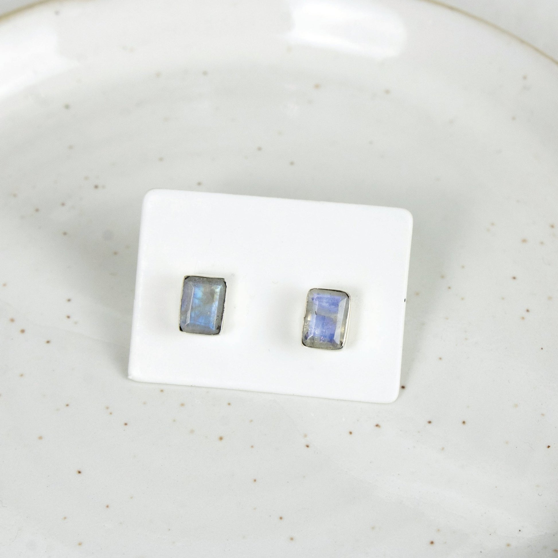 "Empress" Moonstone Stud Earrings | Love + Lark - Muse + Moonstone