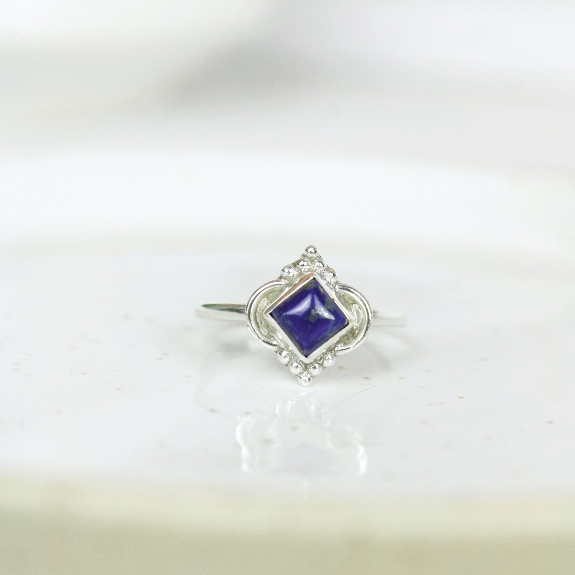 "Flow" Lapis Lazuli Cabochon Ring | Love + Lark - Muse + Moonstone