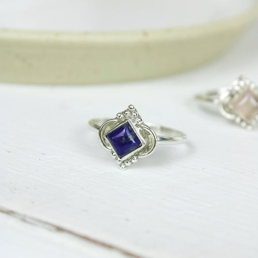 "Flow" Lapis Lazuli Cabochon Ring | Love + Lark - Muse + Moonstone