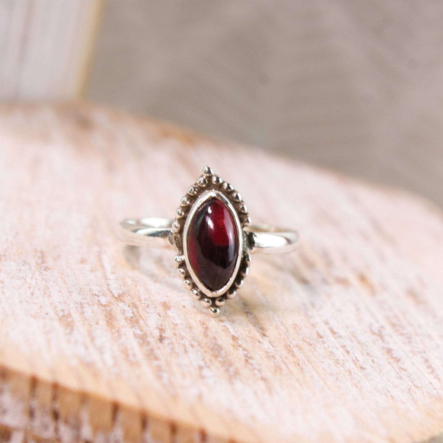 "Journey" Garnet Ring | Love + Lark - Muse + Moonstone