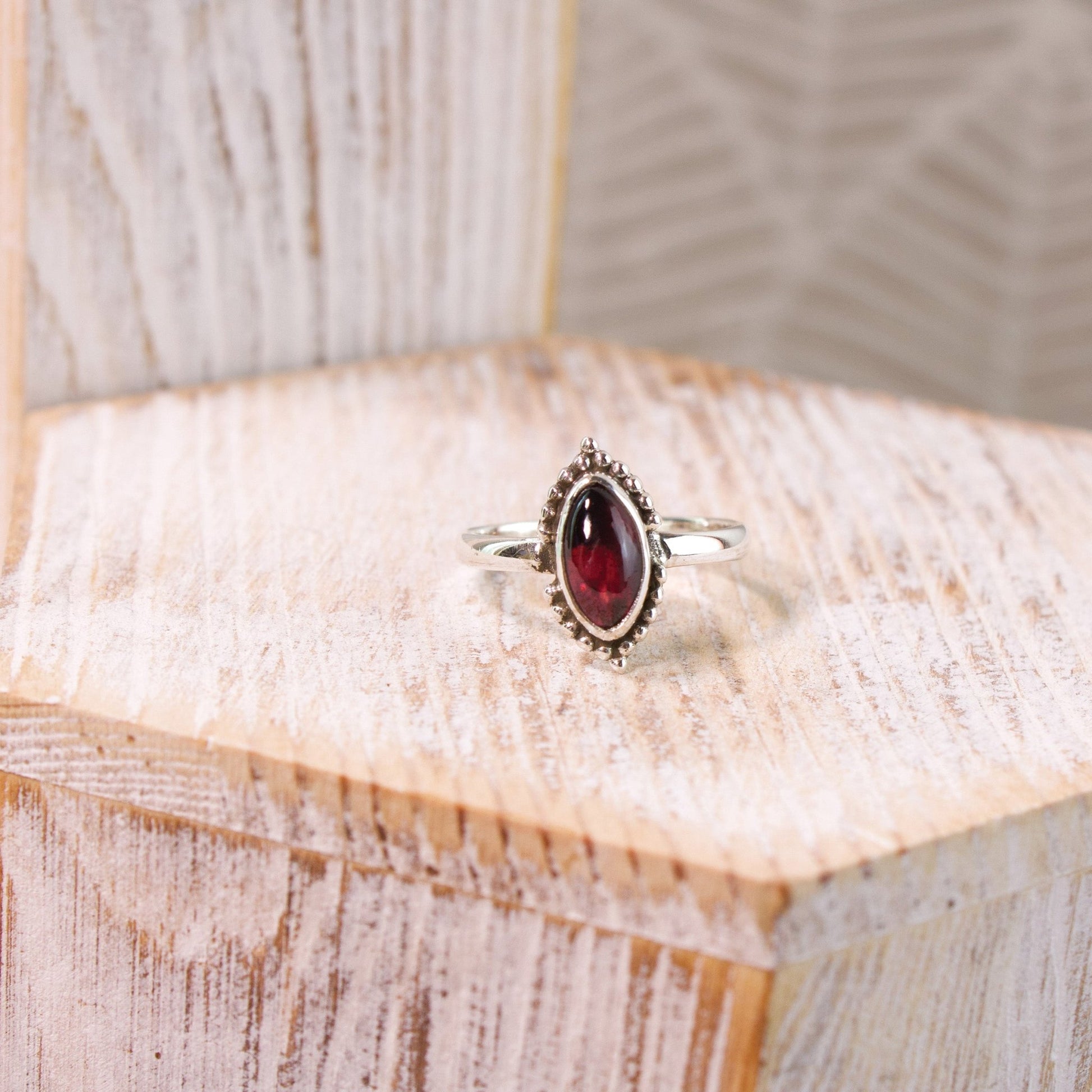 "Journey" Garnet Ring | Love + Lark - Muse + Moonstone