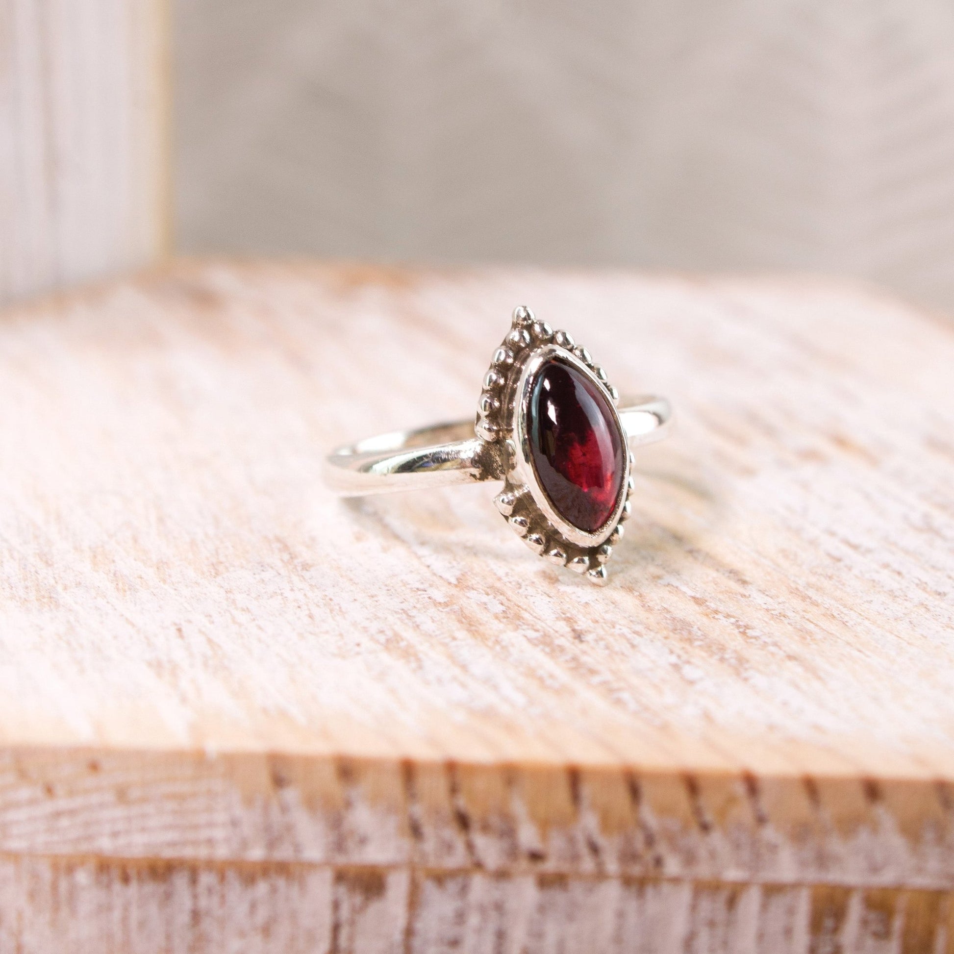 "Journey" Garnet Ring | Love + Lark - Muse + Moonstone