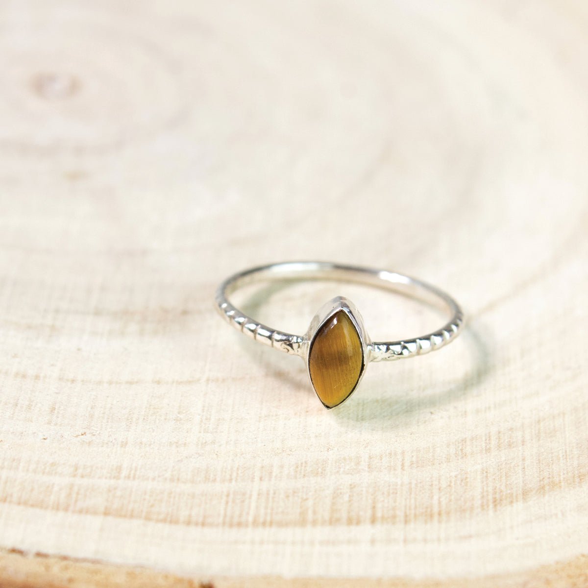 "Marchessa" Gold Tiger's Eye Ring | Love + Lark - Muse + Moonstone