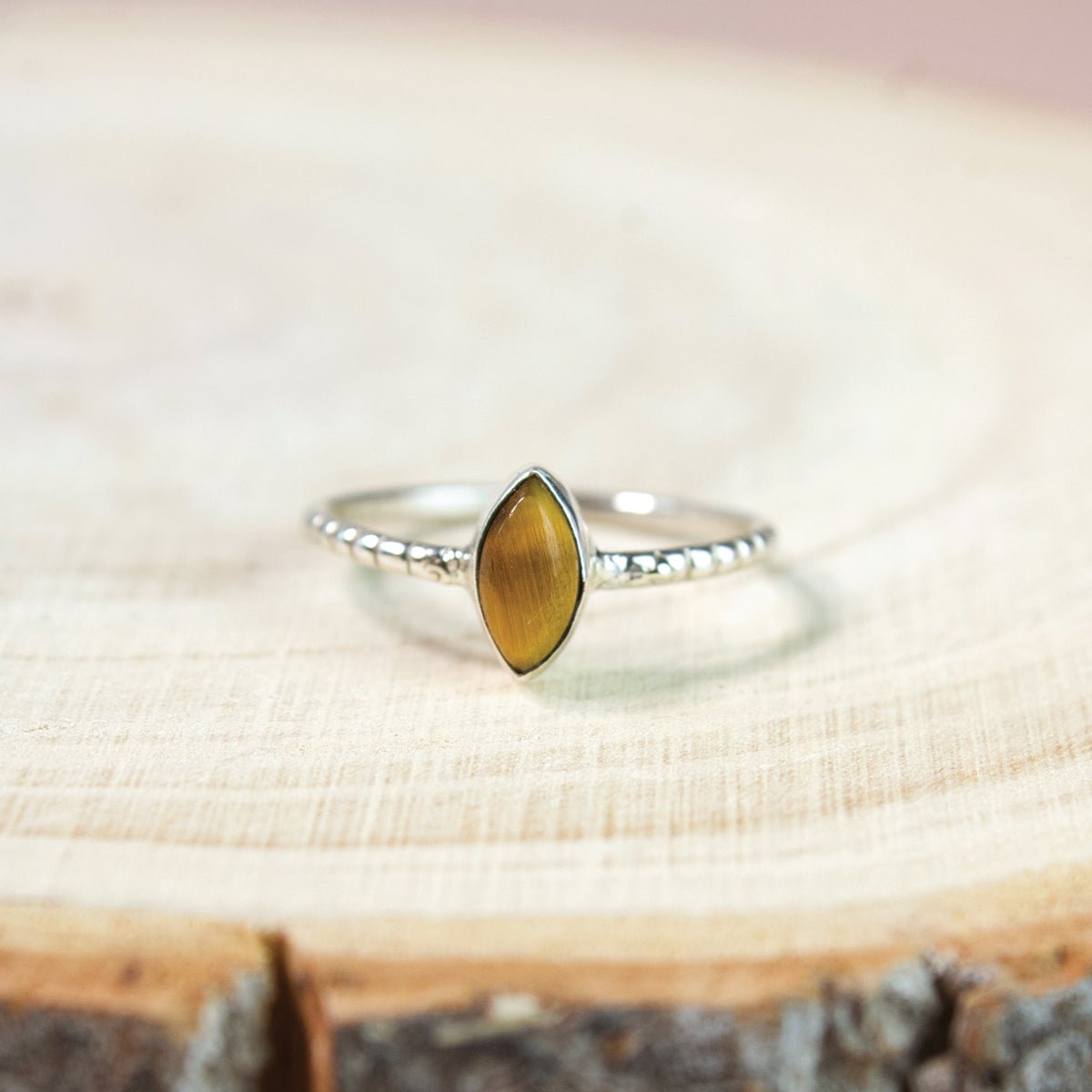 "Marchessa" Gold Tiger's Eye Ring | Love + Lark - Muse + Moonstone