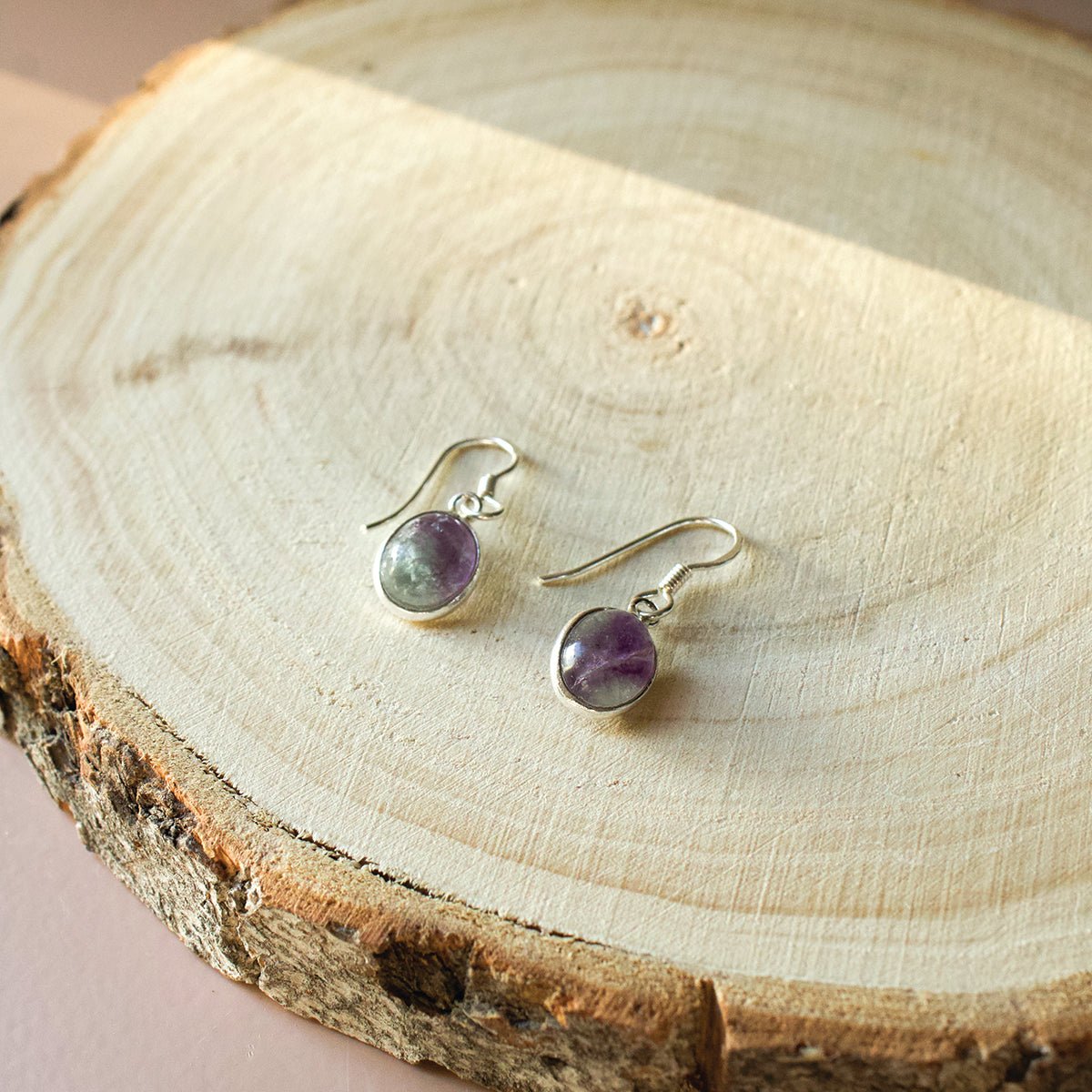 "Mirror" Fluorite Earrings | Love + Lark - Muse + Moonstone