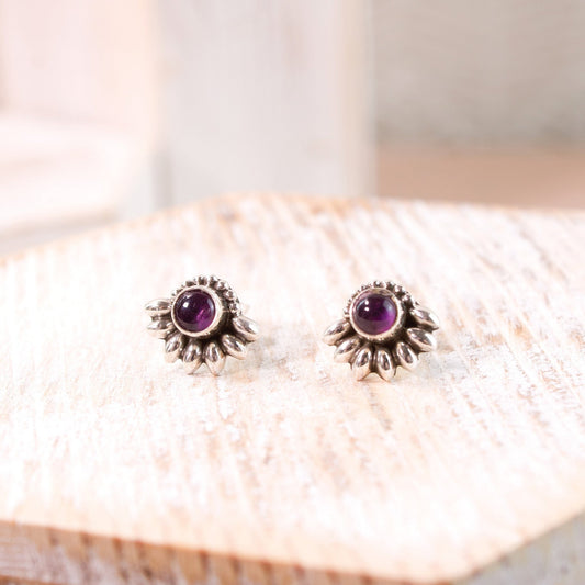 "Radiance" Amethyst Stud Earrings | Love + Lark - Muse + Moonstone