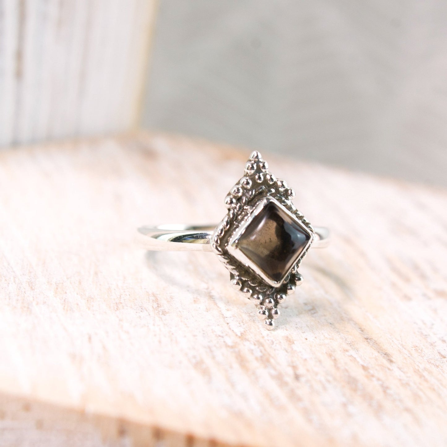 "Reincarnation" Smoky Quartz Ring | Love + Lark - Muse + Moonstone